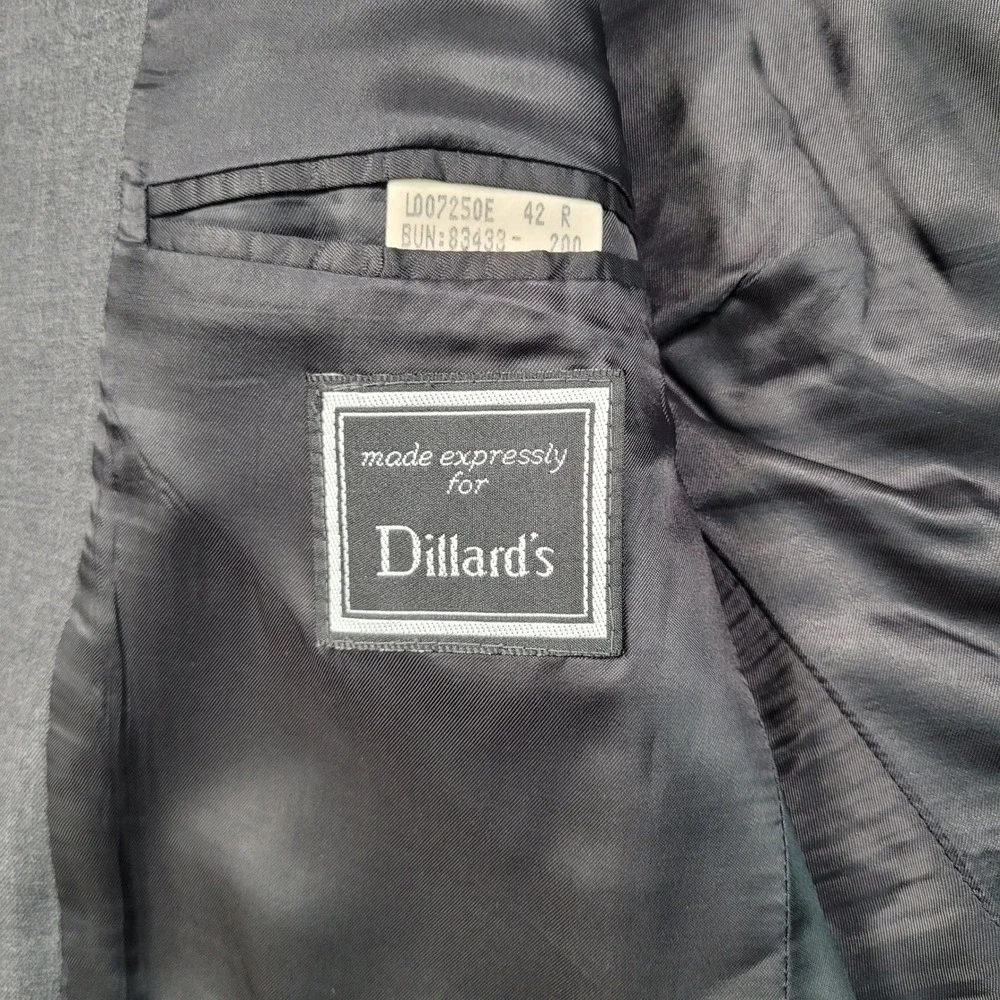Ralph Lauren Mens Gray‎ Wool Cashmere Blend 3 Button Sport Coat Blazer 42R